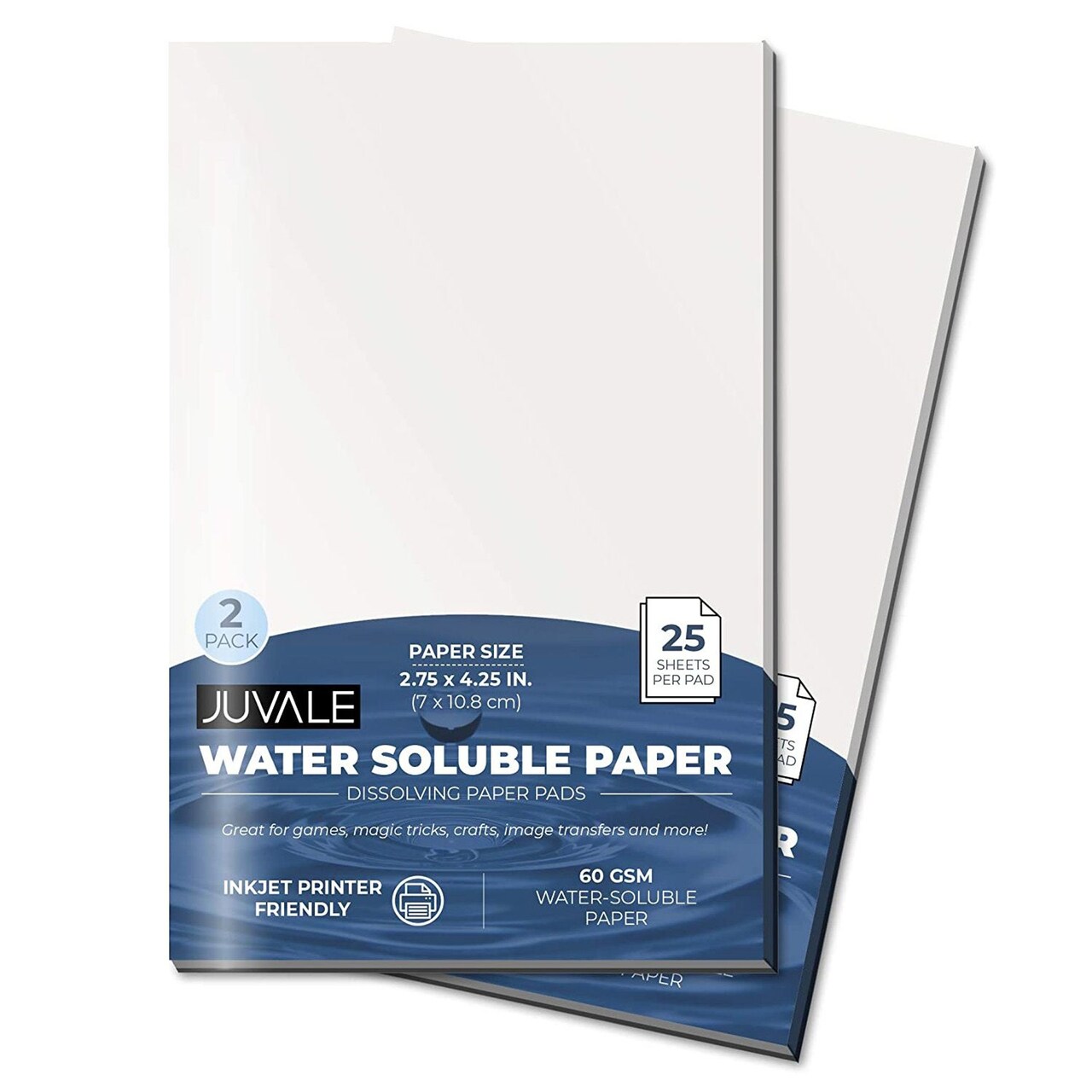 Juvale Spy Paper Dissolving Note Pad (4.25 x 2.75 in., 2 Pack)